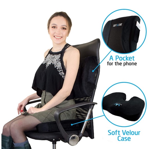 Seat Cushion Orthopedic Memory Foam Support Pillow - Picture 4 of 9